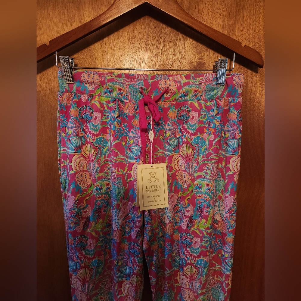 Little Snuggles Pink Floral Pajama Pants